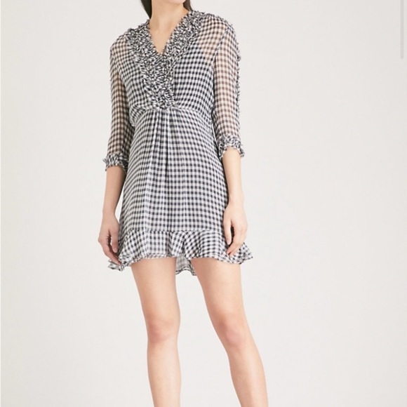 The Kooples Gingham Silk Dress